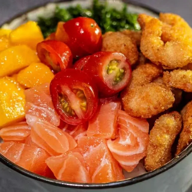 Poke Salmão & Camarão